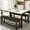 White & Brown 47 Inch, variant on LinkRomat 47 Inch Dining Table Set for 4, 5 Piece Kitchen Table and Chairs Set, Compact Dining Room Table Set for Home or Apartment