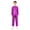 Hot Pink, variant on Kids Boys Girls Jazz Hip Hop Dance Outfit Shiny Metallic Long Sleeve Performance T-Shirt and Pants Set Silver 140
