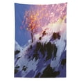 thumbnail image 3 of Ambesonne Scenery Tablecloth Rectangular Table Cover, Winter Valley, 60"x90", Multicolor, 3 of 4