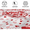 thumbnail image 5 of Valentines Day Tablecloth Round 60 Inch Red Pink Heart Table Cloth Circle Galentines Day Table Cover Waterproof Wipeable Polyester Mothers Day Tabletop for Home Decor Dining Room Kitchen Party Picnic, 5 of 6