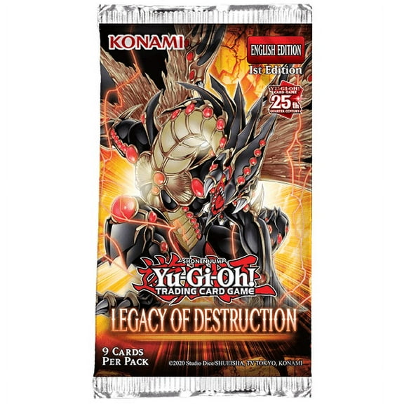 YuGiOh Legacy of Destruction Booster Pack (9 Cards, 25th Anniversary)