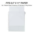 Samsill 8 Tab Recipe Dividers, Recipe Sleeves, Sheet Protector Dividers