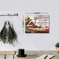 thumbnail image 4 of Farmhouse Red Barn Wall Art Inspirational Wall Decor Rustic Country Canvas Prints for Kitchen Bathroom Decor Retro Watercolor Windmill Painting Motivational Artwork for Bedroom Home Decorations 12x16", 4 of 5