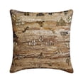 thumbnail image 1 of Cushion Cover, Beige 20"x20" (50x50 cm) Pillow Covers, Jacquard Silk Beaded Embroidery Throw Pillows For Sofa, Abstract Pattern Modern Style - Cabana Home, 1 of 3