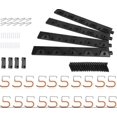 thumbnail image 3 of Metal Wall Mount Tool Organizer, Space Saving Garage Storage for Yard Tools, Adjustable Hooks, Durable Material, Max Load, Anti-corrosion Surface, Rubber-coated Protection, 3 of 6