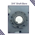 thumbnail image 2 of AlveyTech Clutch Assembly with 3/4" Shaft and Belt Pulley for Go-Kart & Mini Bike - Clutch with 3/4" Bore Shaft, 1/2" Drive Belt Pulley, & 3/16" Keyway, Replacement Parts for Go-Karts and Mini Bikes, 2 of 8