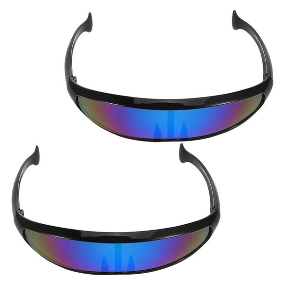 Worgeous  2 Pcs Cycling Sunglasses Winding Running Bicycle Dolphin Windproof Wearing Woman
