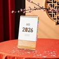 thumbnail image 1 of Amzcrzy Petit Calendrier de Bureau Calendrier de Bureau en Papier Calendrier de Bureau de Bureau Festif Rouge Mini Calendrier de Bureau Calendriers Calendrier de Bureau Calendrier, 1 of 6