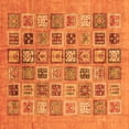 thumbnail image 1 of Ahgly Company Indoor Square Abstract Orange Modern Area Rugs, 6' Square, 1 of 4