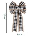 thumbnail image 2 of Coxeer Christmas Bows Linen DIY Large Ribbon Bows Wreath Bowknots Tree Topper Bows, 2 of 4
