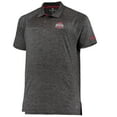 thumbnail image 2 of Men's Colosseum Heathered Black Ohio State Buckeyes Big & Tall Down Swing Polo, 2 of 4