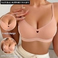 thumbnail image 7 of qelini Wireless Push up Bra Plus Size for Women Lightly Lined Full Coverage T-Shirt Bra with Lift Support & Back Smoothing, 7 of 7