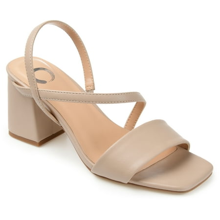 

Journee Collection Womens Lirryc Open Square Toe Block Heel Sandals