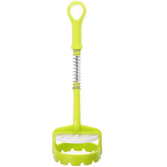 SHISUYAN Potato Masher Spring Push Potato Presser Fruit and Vegetable Smasher(Random Color)