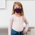 thumbnail image 3 of Weddingstar Kid's Reusable, Washable 3 Ply Cloth Face Mask With Filter Pocket - Dark Purple, 3 of 6