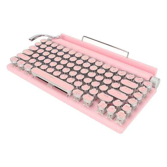 Bluetooth Mechanical Keyboard,Typewriter Mechanical Keyboard 83 Typewriter Mechanical Keyboard Retro Typewriter Keyboard Compact and Lightweight