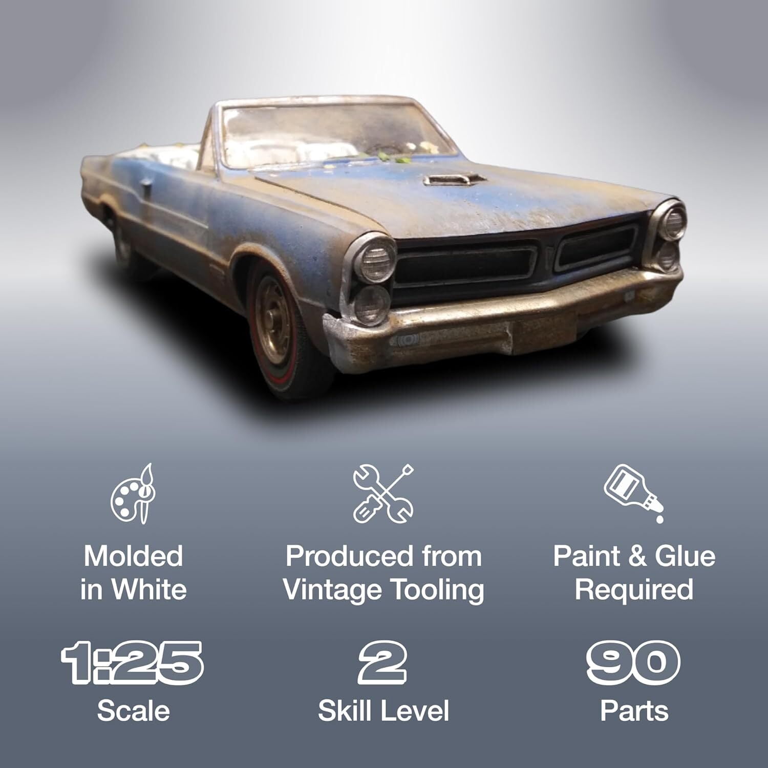AMT 1965 Pontiac GTO 2T 1/25 Scale Model Kit