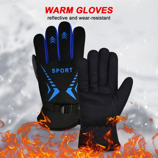 Guantes de invierno para hombre y mujer, guantes térmicos para pantalla táctil con agarre antideslizante, resistentes al viento y al agua para correr, andar en bicicleta, ciclismo y deportes