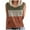 A01-Brown, variant on JTZGDY Cami Shirts for Women Loose Fit Casual Summer Sleeveless Round Neck Striped Color Block Print Tank Tops Trendy Cozy Beach Vacation Tees Blouse A01-Brown L