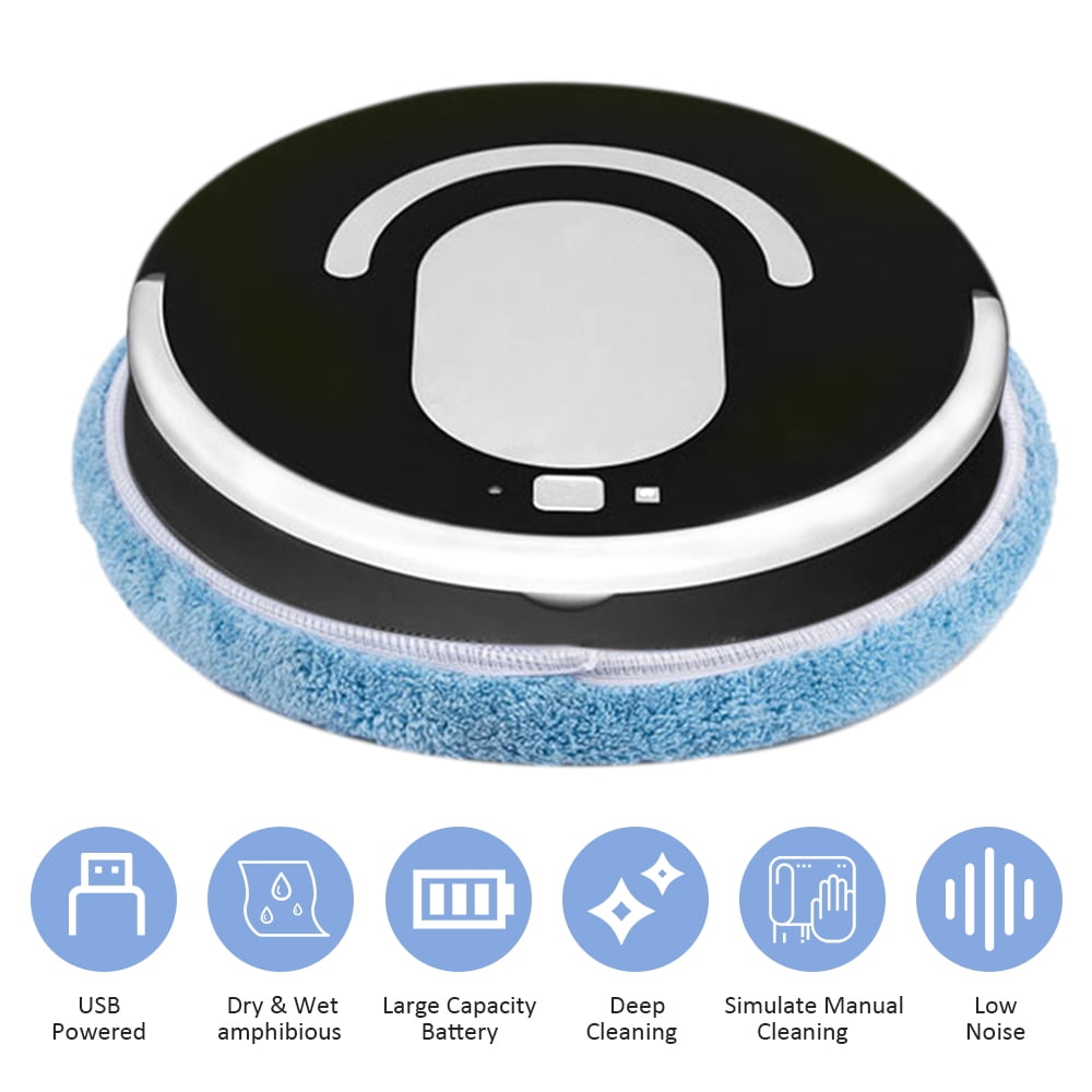 No Noise Automatic Rechargeable Strong Suction Sweeping Robotic Vacuum Cleaner 