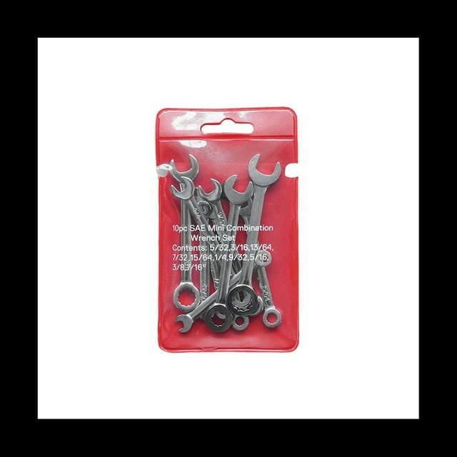 Ensemble de Clés à Molette 10 Pcs, Outil Manuel à Double Clé, Clés en Anglais, Outils d'Entretien pour la Maison
