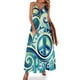 thumbnail image 1 of Vestido sin mangas con diseño retro de paz y amor Ropa de mujer Vestido lindo Vestidos formales para ocasiones especiales, 1 of 7