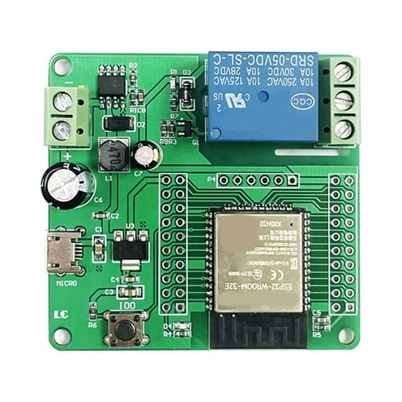One Channel Relay ESP32-WROOM Development Board Single Relay Module DC 7-60V Power Supply for Home Appliance Accessories