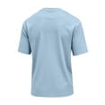 thumbnail image 6 of AHMOMEI Quick Dry Athletic Fit T-Shirt Men Crew Neck Mens Short Sleeve Shirt Moisture Wicking Men's Shirts Light Blue L, 6 of 7
