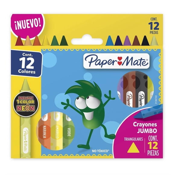 Crayones Paper Mate Jumbo 12 Piezas