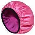 thumbnail image 4 of Bonnet de Douche en Tissu Éponge Doublé Extérieur en EVA Réutilisable Triple Couche Imperméable Trois-en-un Bonnet Cheveux Secs Bonnet de Douche Imperméable pour Femmes avec Cheveux Longs, 4 of 4