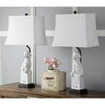 thumbnail image 3 of SAFAVIEH Foo Dog 28.5 in. H Solid Table Lamp, White, Set of 2, 3 of 7