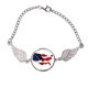thumbnail image 1 of Pulsera de Alas de Angel Unbranded Mapa de America, 1 of 3