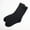 Black / Heather Black, variant on Men's Thick Winter Mid Calf Socks - Reinforced Heel & Toe, Navy / Heather Navy