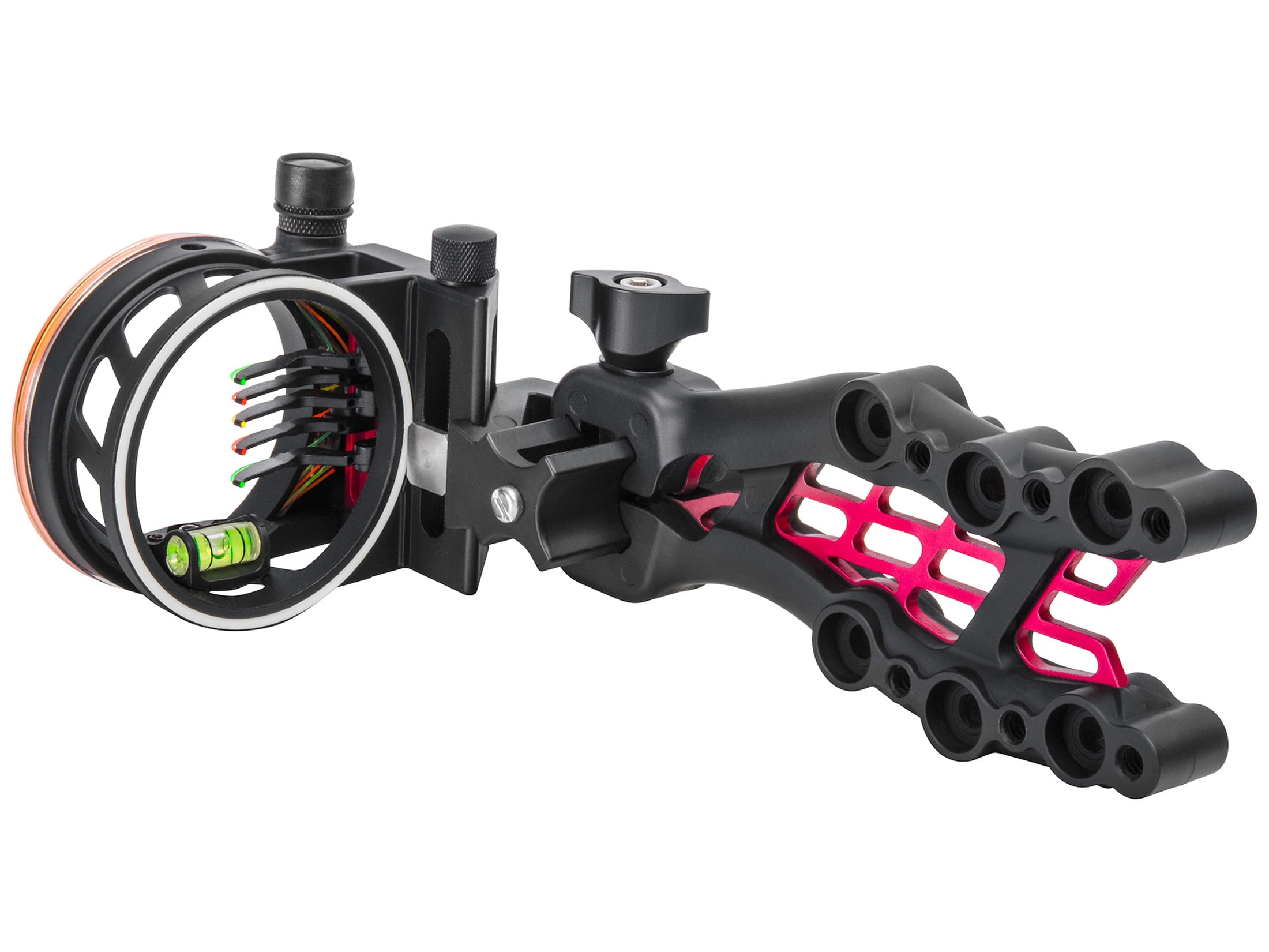 TruGlo Carbon Hybrid 5 Pin .019" Fiber Optic Archery Bow Sight, Matte Black - TG7515B