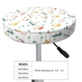 thumbnail image 4 of Haiem Cartoon House Cushion Round Bar Chair Seat Cover Bar Chair Cushion Covers Elastic Washable Bar Chair Cover,Protects from Scratches and Stains-13 inch, 4 of 7