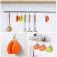 thumbnail image 4 of Manoplas de silicona para horno, 4 piezas (verde + naranja) agarraderas de silicona para ollas de cocina, agarraderas de silicona para mini horno, guantes de cocina resistentes al calor JM, 4 of 5
