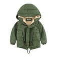 thumbnail image 3 of Esaierr 3-10 Years Boys Girls Hooded Coats Jacket for Toddler Kids,Warm Fleece Coats Windproof Zipper Padded Coats, 3 of 9