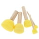 thumbnail image 5 of 5 Piezas Pincel Artesanías Madera Mango Plantilla de Esponja Herramientas de Pintura de Arte Amarillo Sunnimix 5Pcs cepillo de la esponja, 5 of 7