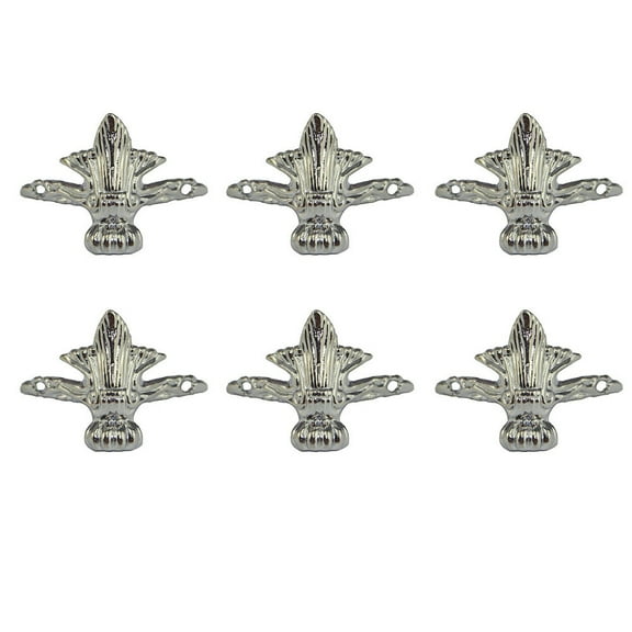 Retro Design Sofa Legs Silver Zinc Alloy Sturdy Support for Furniture Use 30x30mm 8 Pieces
