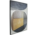 thumbnail image 5 of 30" x 39" Round Color Block Shape Geometric Framed Wall Art with Black Frame, by DecMode, 5 of 7