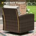 thumbnail image 5 of Vicllax 7 Pieces Wicker Patio Furniture Set 7-Seat Outdoor Conversation Set with 17.8" Coffee Table, 5 of 12