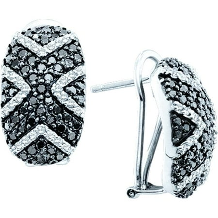 Gold and Diamonds FOER2566BKA-W 1.75CT-DIA FASHION EARRING- Size 7