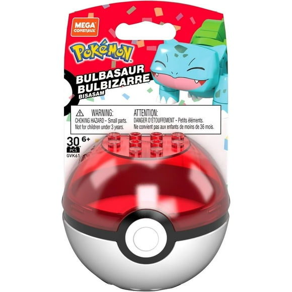 Set de Construcción Mega Construx Pokémon Pokébola Bulbasaur 25 Aniversario