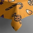 thumbnail image 5 of Halloween Candy Assortment Pattern Square Tablecloth,Waterproof Square Table Cover,Wipeable Spillproof Washable Table Cover for Home Kitchen Party Decor 60"x60"(152x152cm), 5 of 6