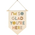 thumbnail image 2 of I'm So Glad You're Here-Decoración del aula-Decoración inclusiva del aula-Regalo de bienvenida-Regalo del maestro-Lona colgante banderín bandera cartel de pared decoración regalo-cumpleaños regalo de, 2 of 4