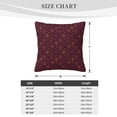 thumbnail image 4 of ZICANCN Red Moon Stars Drawing Throw Pillow Covers, Bed Couch Sofa Knit Decorative Pillow Covers for Living Room Farmhouse, 18"x18", 4 of 8