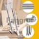 thumbnail image 3 of For 5pcs Ztype Screwdriver Lshaped 90degree Rightangle Elbow Bend Slotted With Magnetic Short, 3 of 5