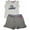white grey, variant on Mish Baby Girls' Stylish & Comfy Cotton 2-Piece Short Set 4 Adorable Styles