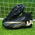 thumbnail image 3 of Botas de fútbol profesionales AG para hombre, zapatillas deportivas ultraligeras antideslizantes para entrenamiento al aire libre, de alta calidad, 3 of 5