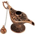 thumbnail image 3 of Metal Carved Aladdin Lamp Magic Vintage Home Tea Oil Pot, 3 of 5